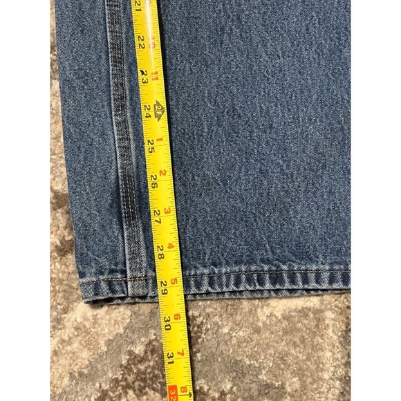 Carhartt Jeans Med Wash Blue Original Dungaree Fit Carpenter Workwear Sz 38x30 - Picture 8 of 9